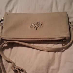 Mulberry Cream Wristlet Clutch